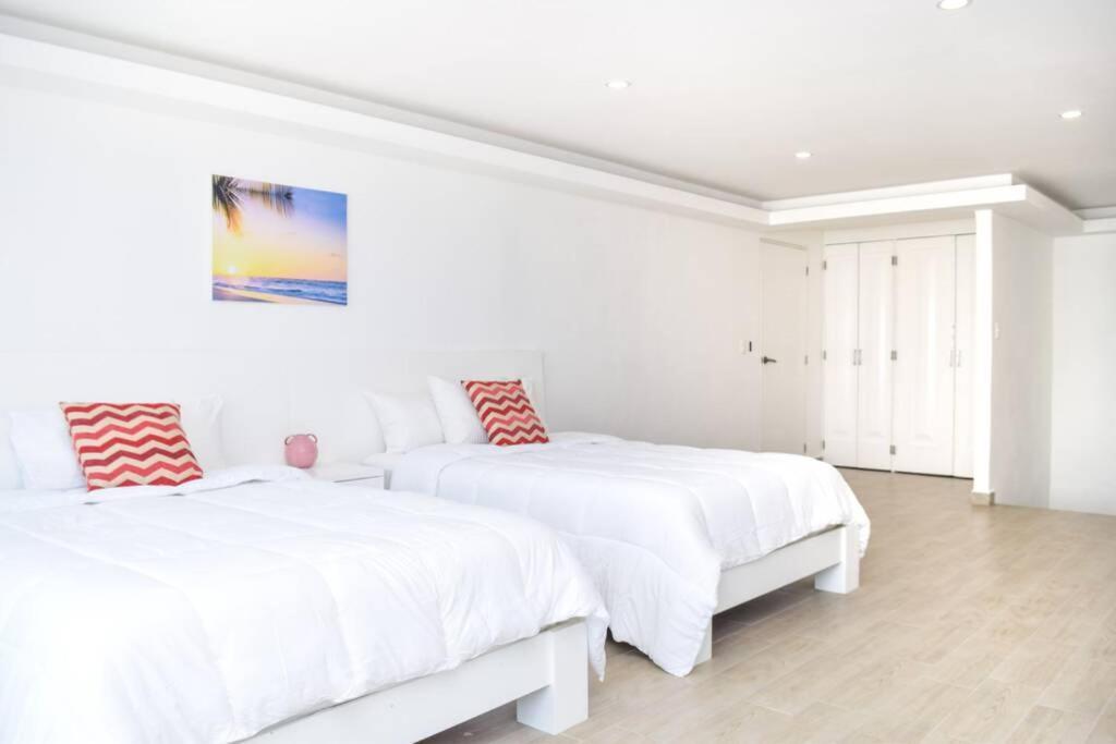 Villas Marlin 108, A Pie De Playa, Albercas, Jacuzi, Ubicacion Inmejorable 坎昆 外观 照片